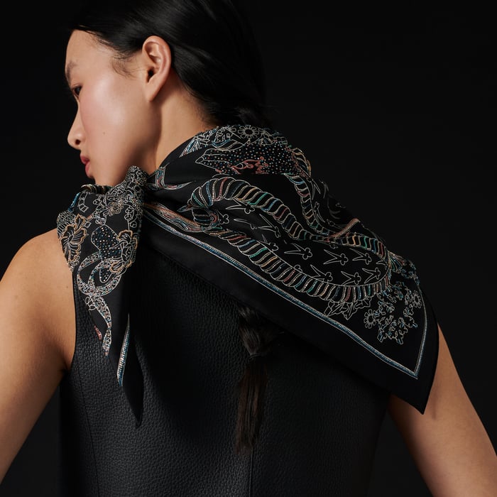 Le Sacre Des Saisons Embroidered Scarf 90