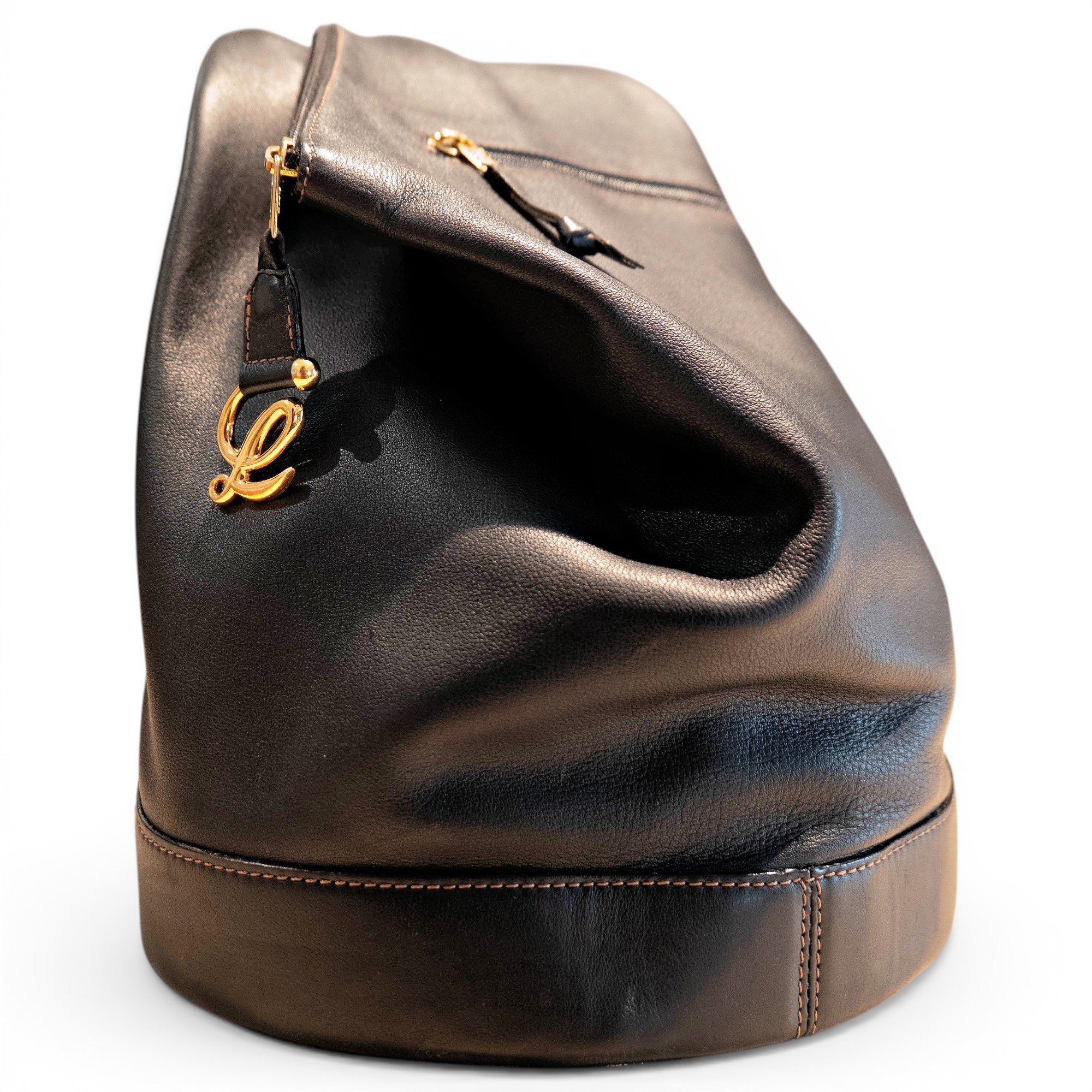 Leather backpack
