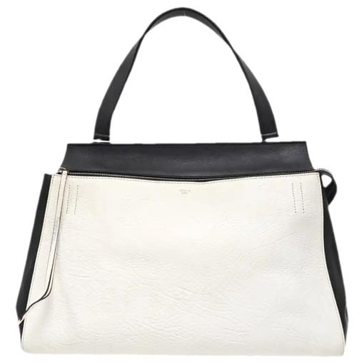 Edge leather handbag