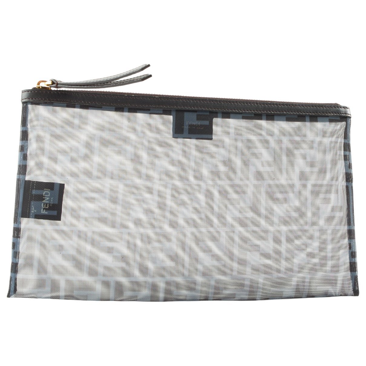 Leather clutch bag