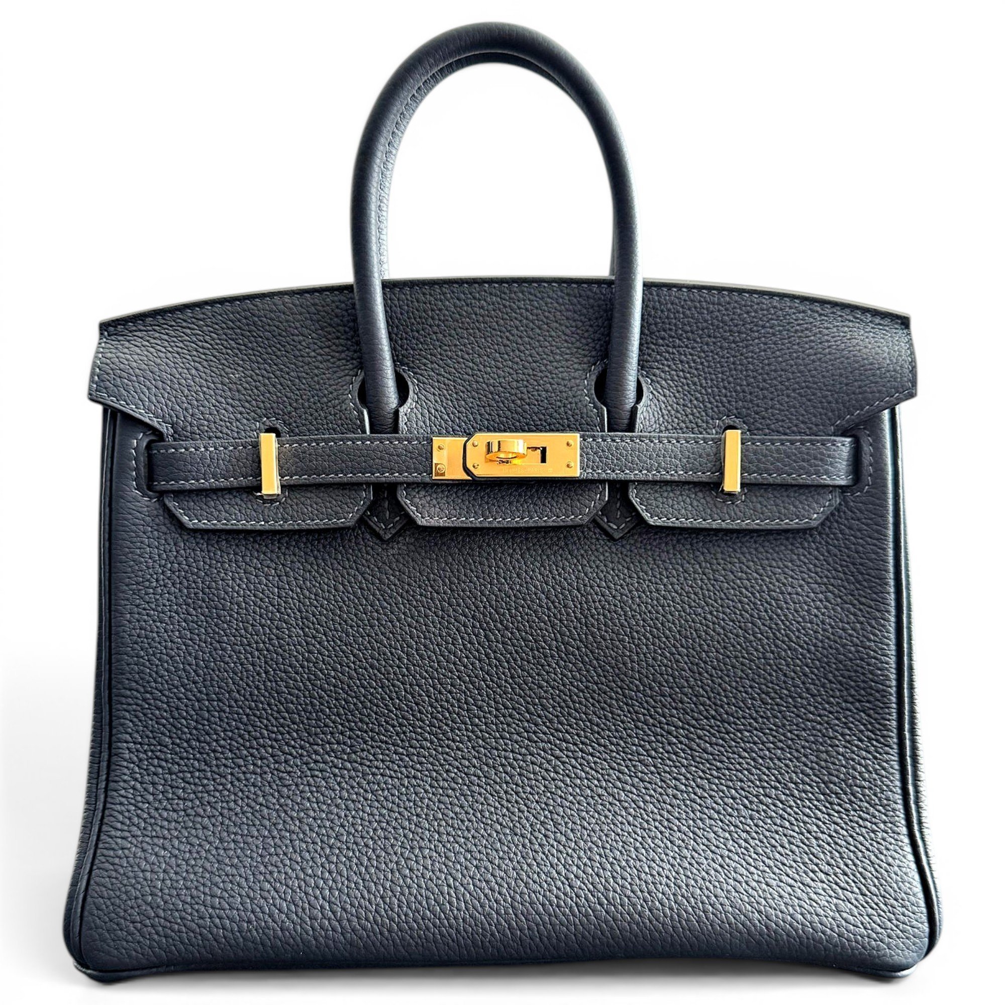 Birkin 25 leather handbag