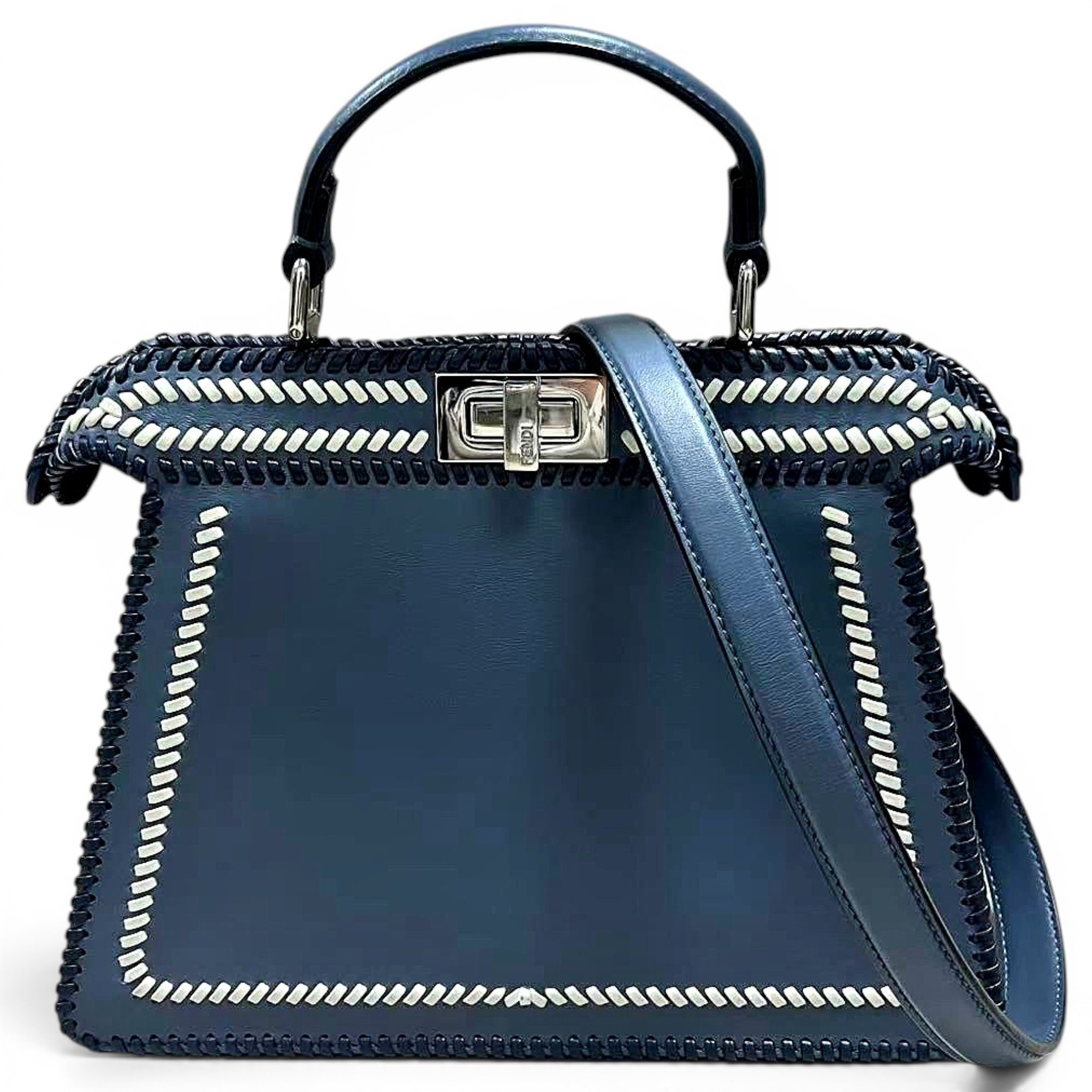 Peekaboo leather handbag