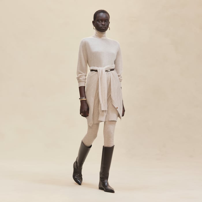 Beige Glaise Tunic Dress