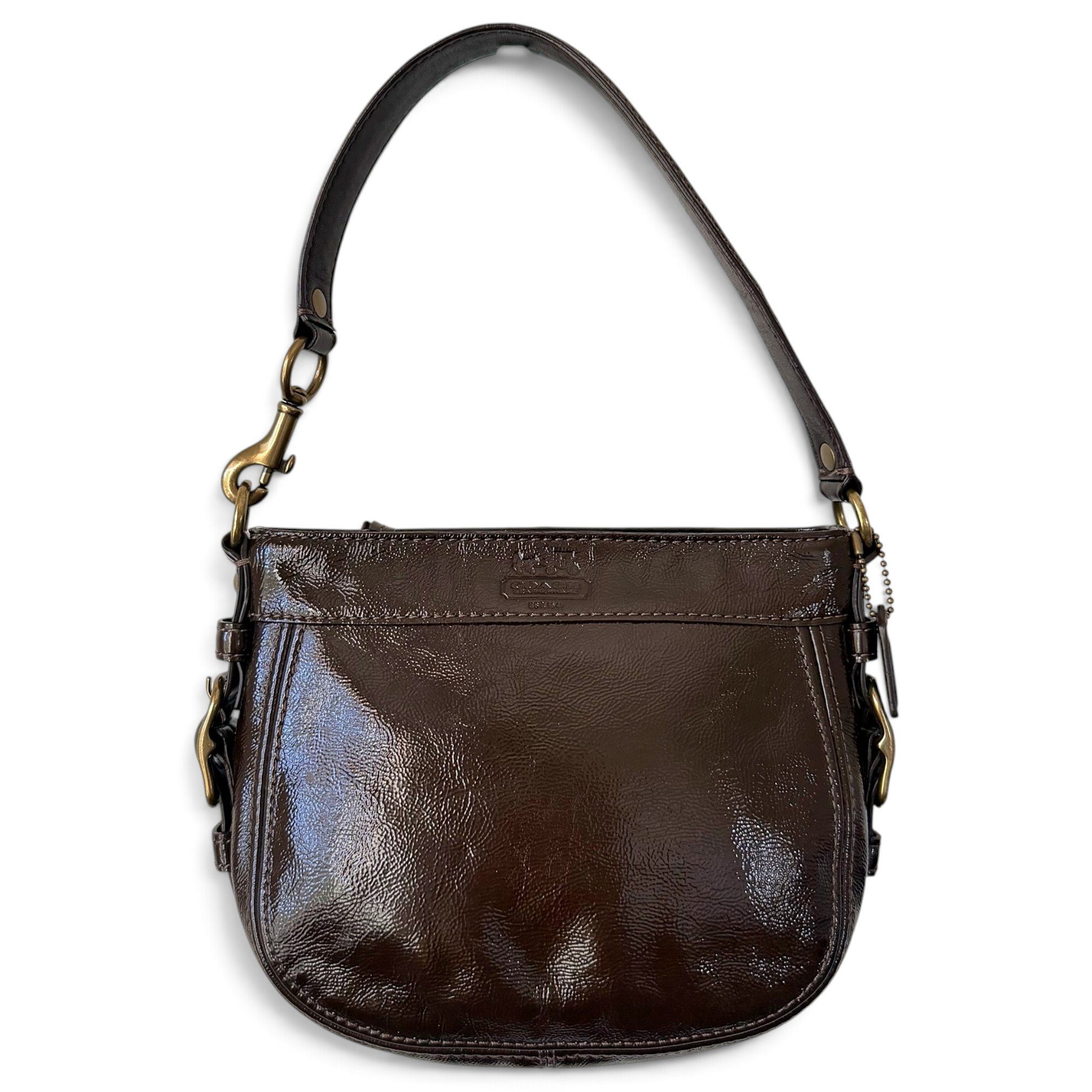 Signature Sufflette patent leather handbag