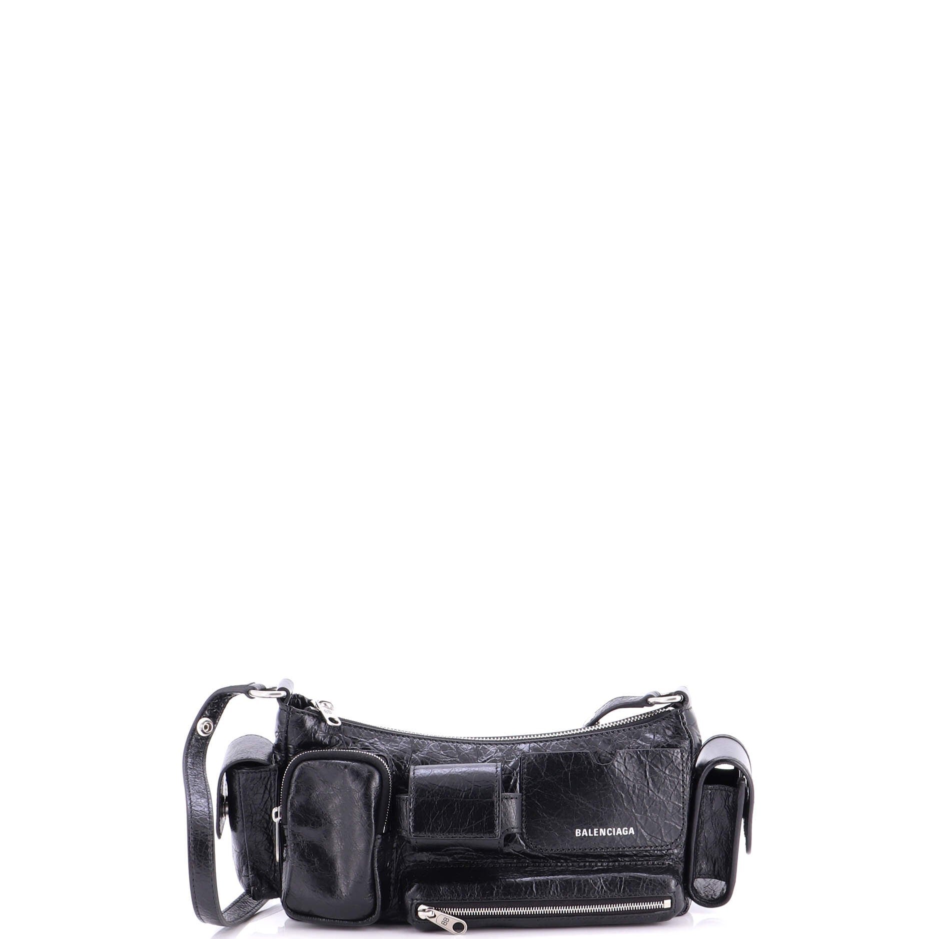 Superbusy Multi-Pocket Sling Bag Leather Small
