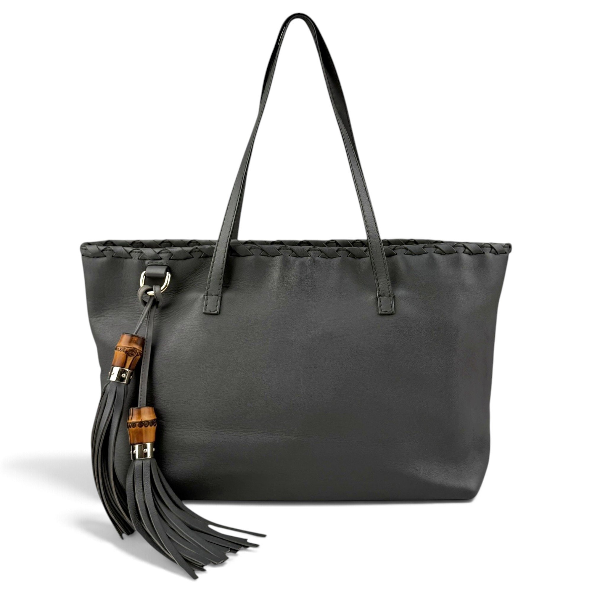 Bamboo leather tote