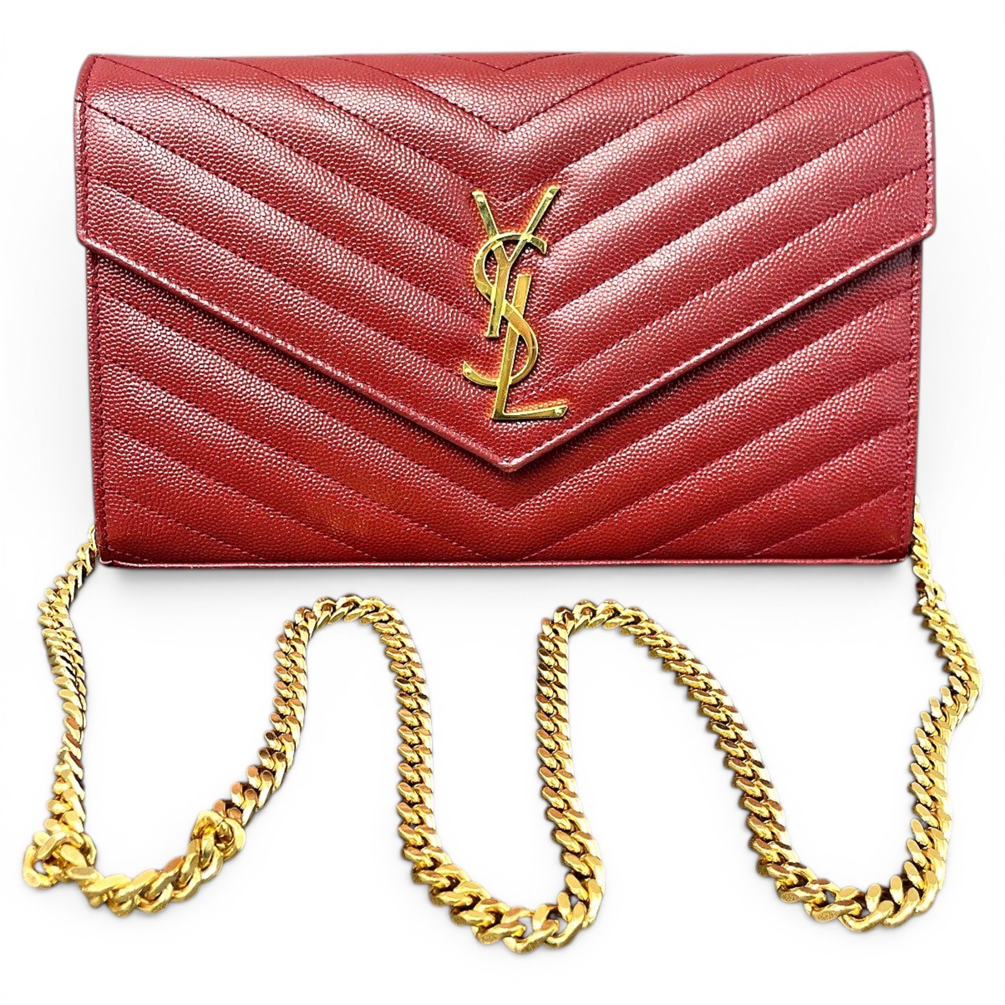 Portefeuille enveloppe leather handbag