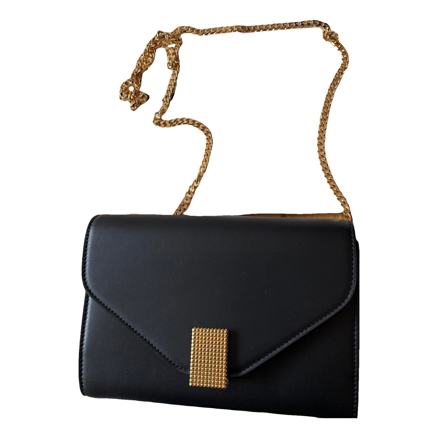 Leather clutch bag