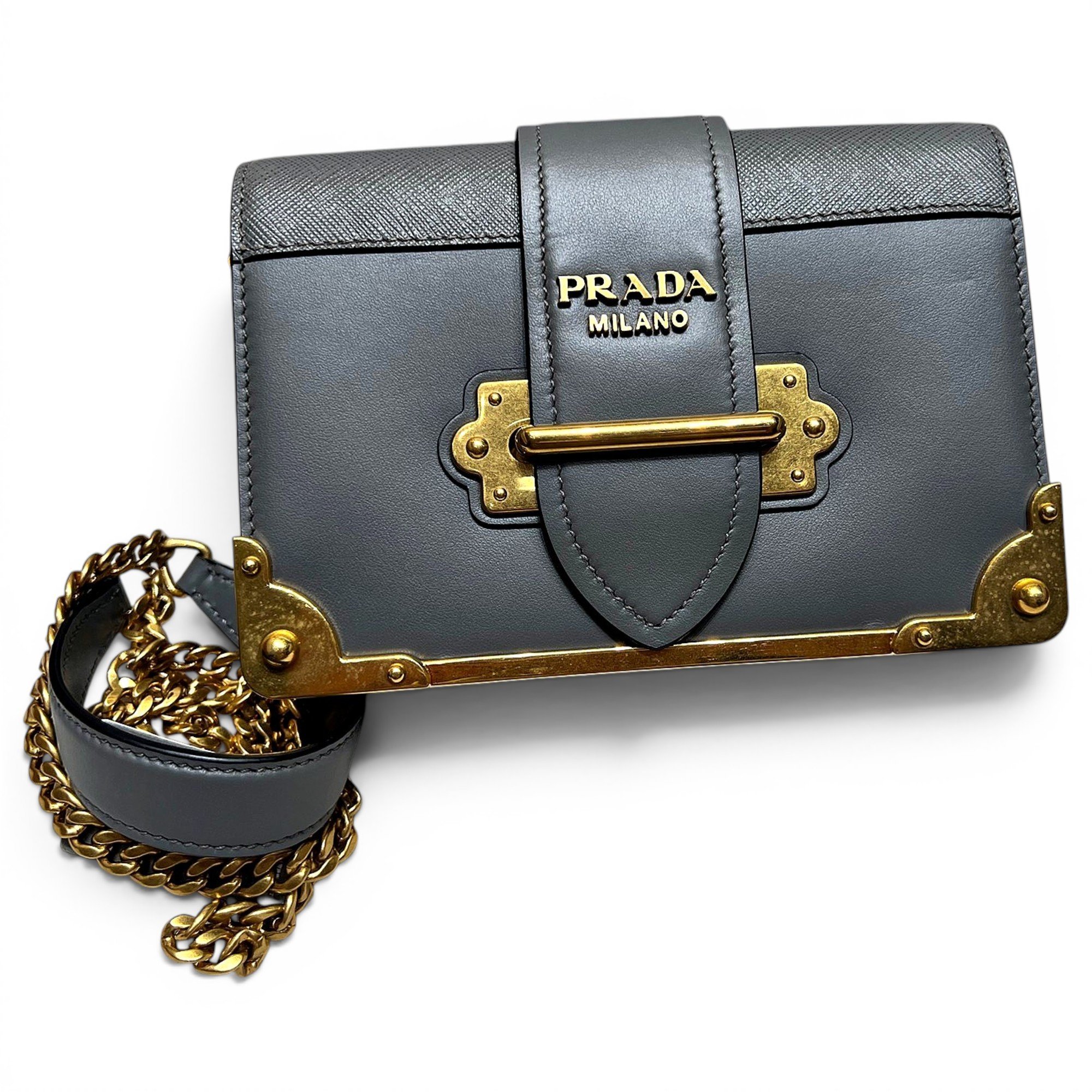 Cahier leather crossbody bag
