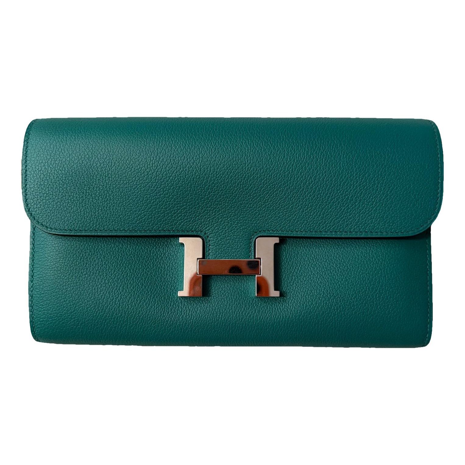 Constance leather clutch bag