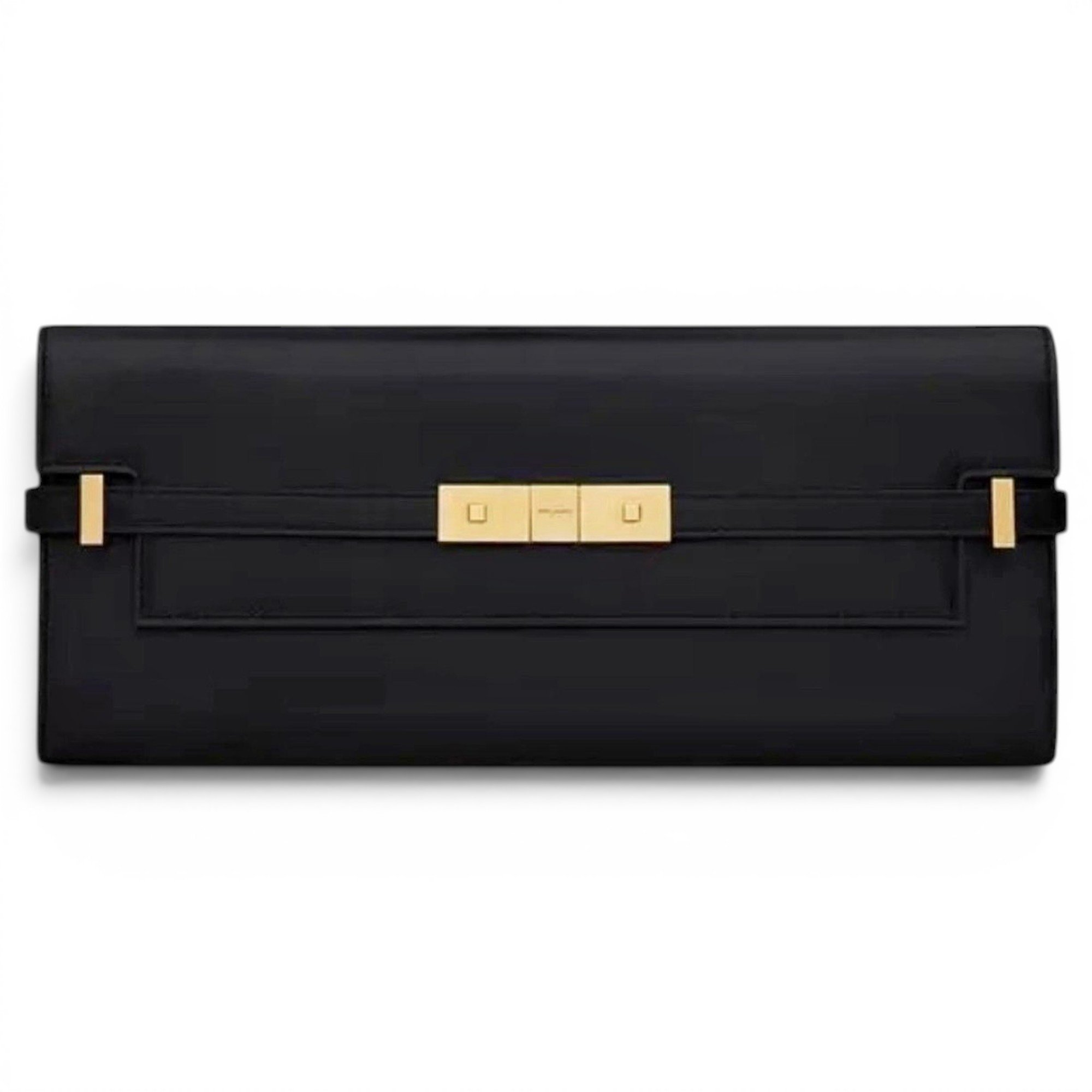 Leather clutch bag