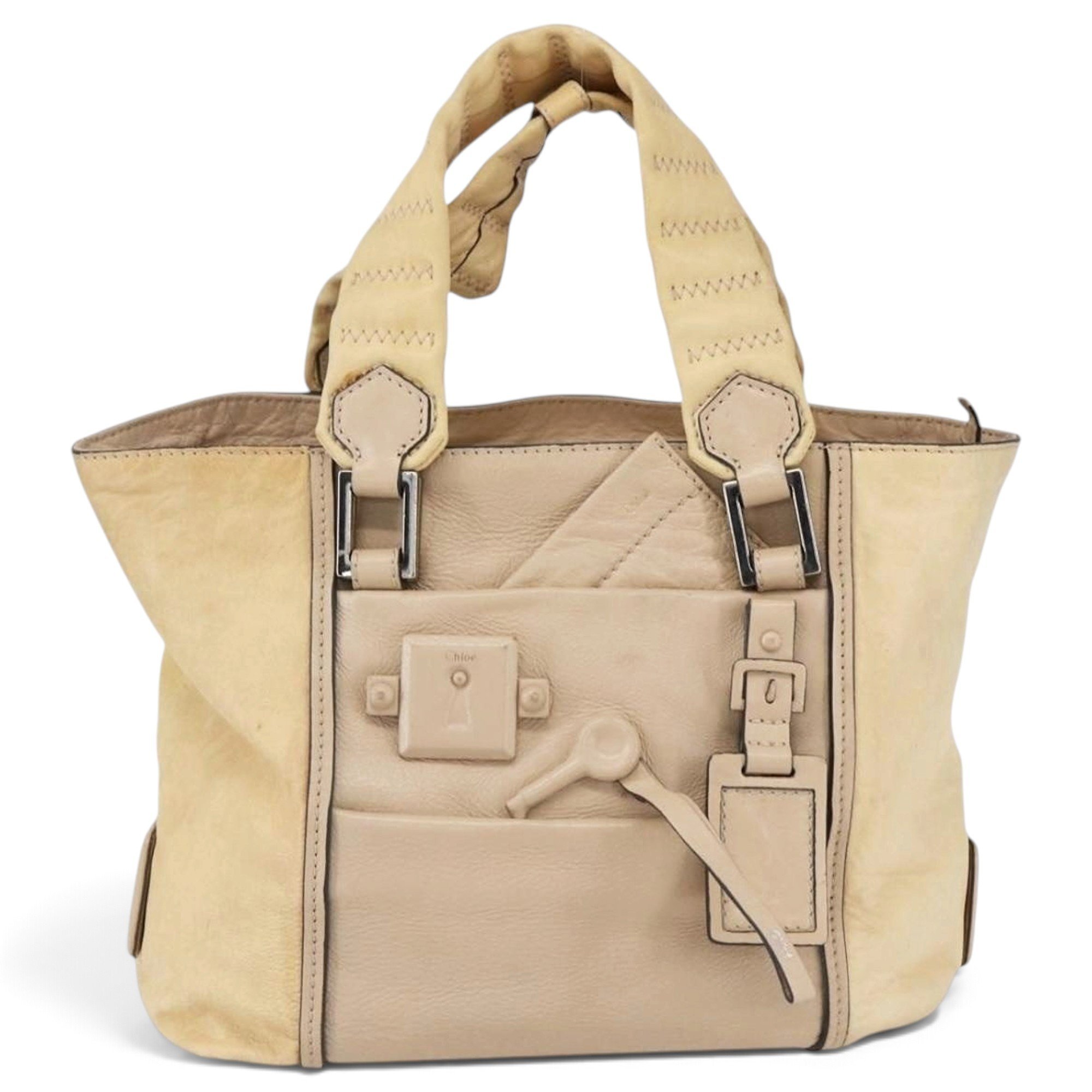 Leather tote