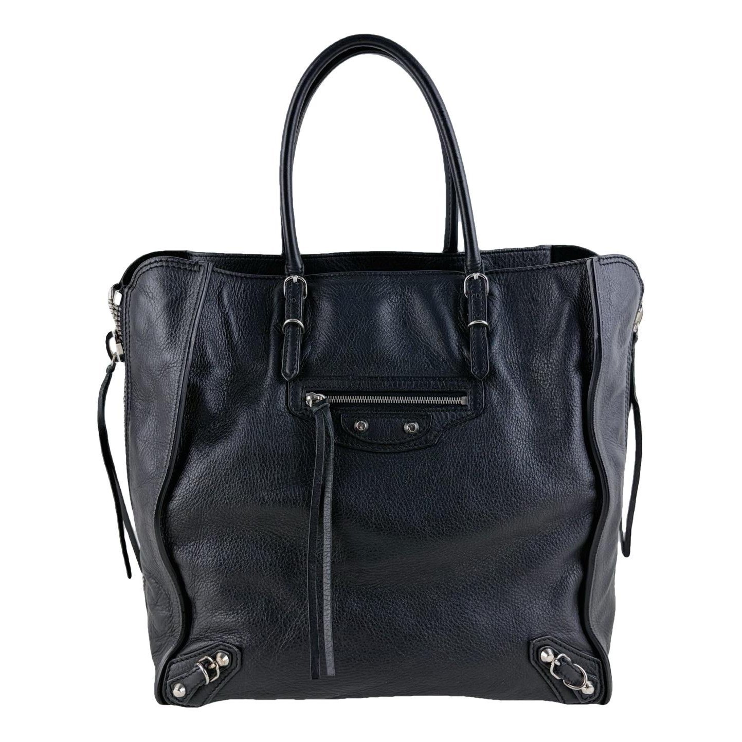 Papier leather handbag