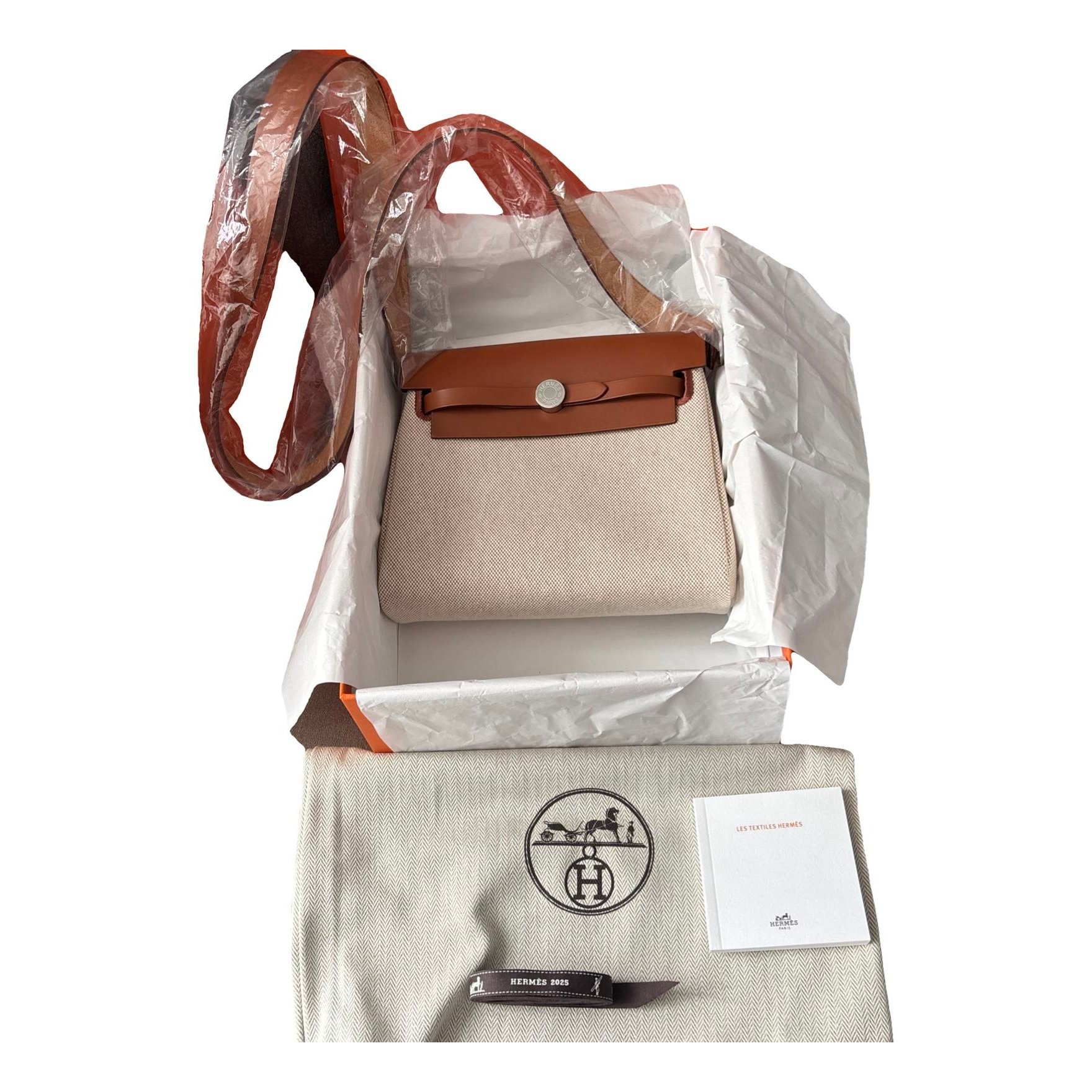 Hermes Herbag Handbag Gold 2025