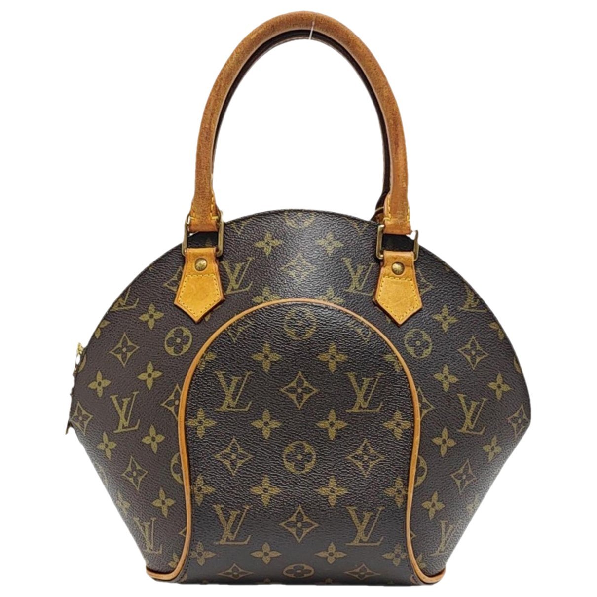 Ellipse leather handbag