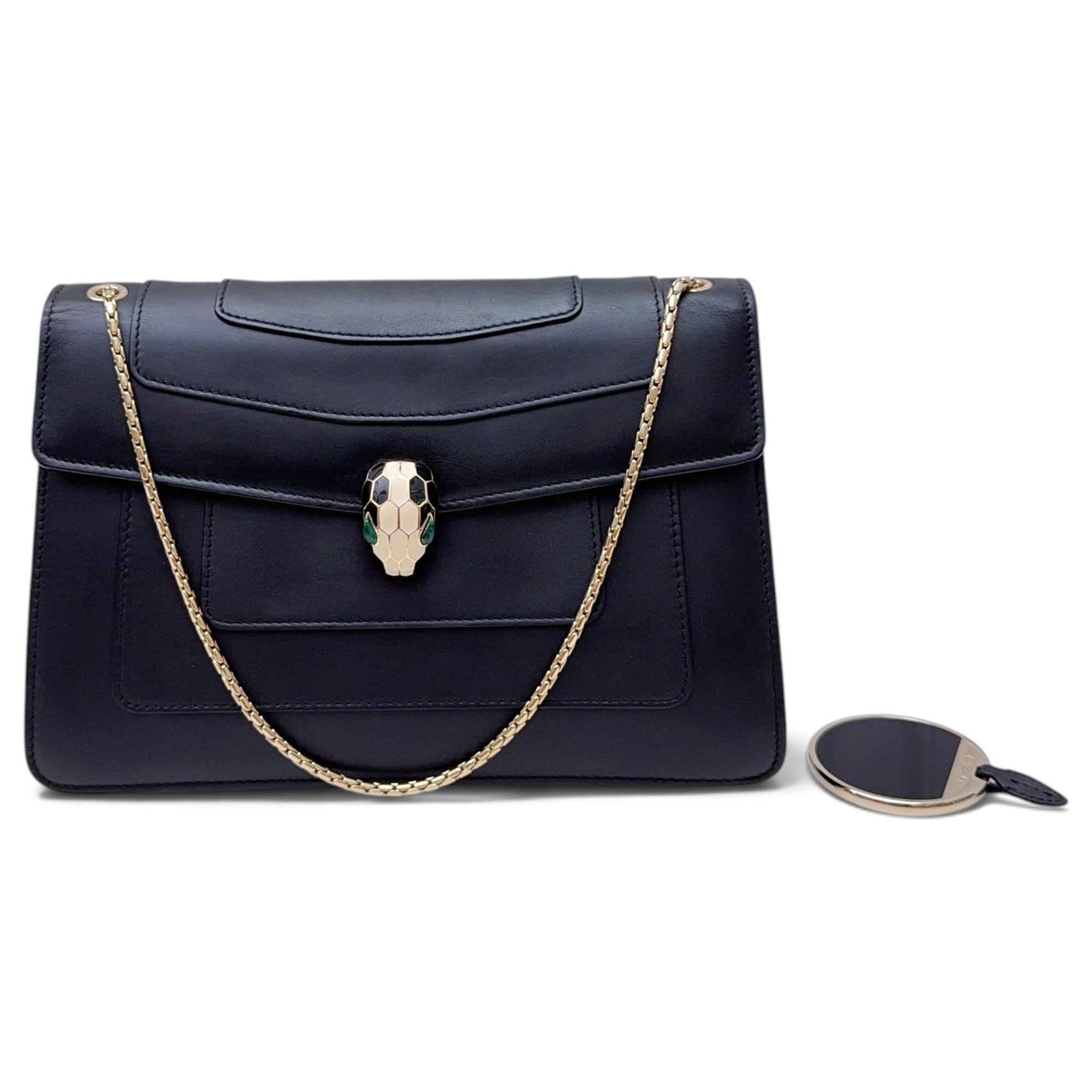 Bvlgari Serpenti leather handbag