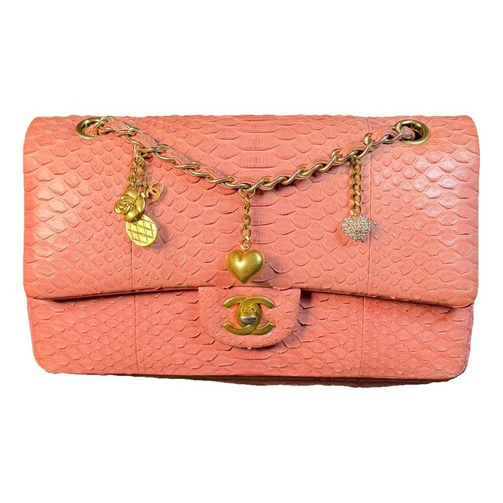 Timeless/Classique Valentine python crossbody bag