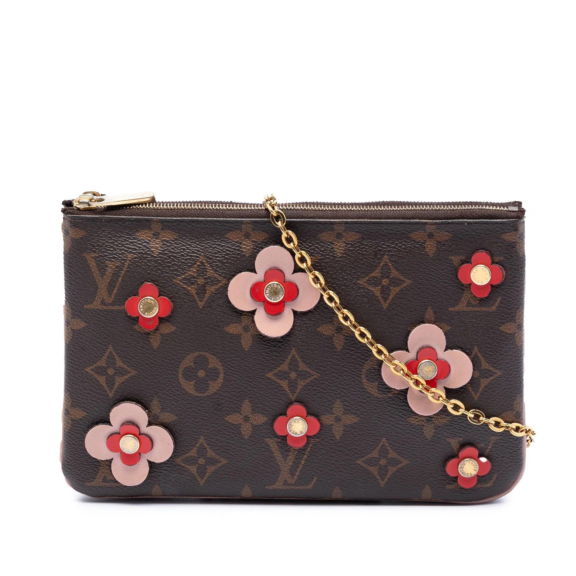 Double zip cloth handbag