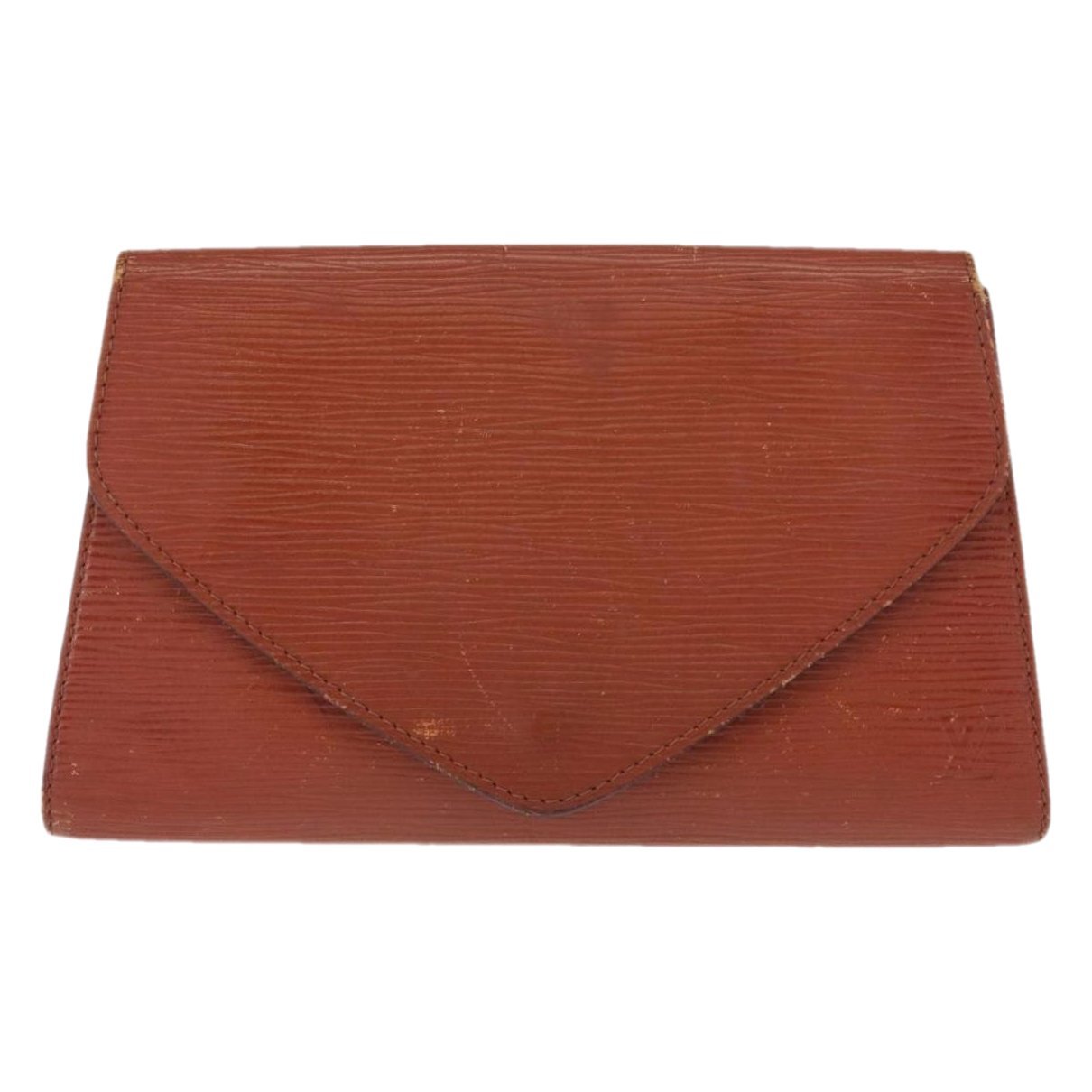 Leather clutch bag