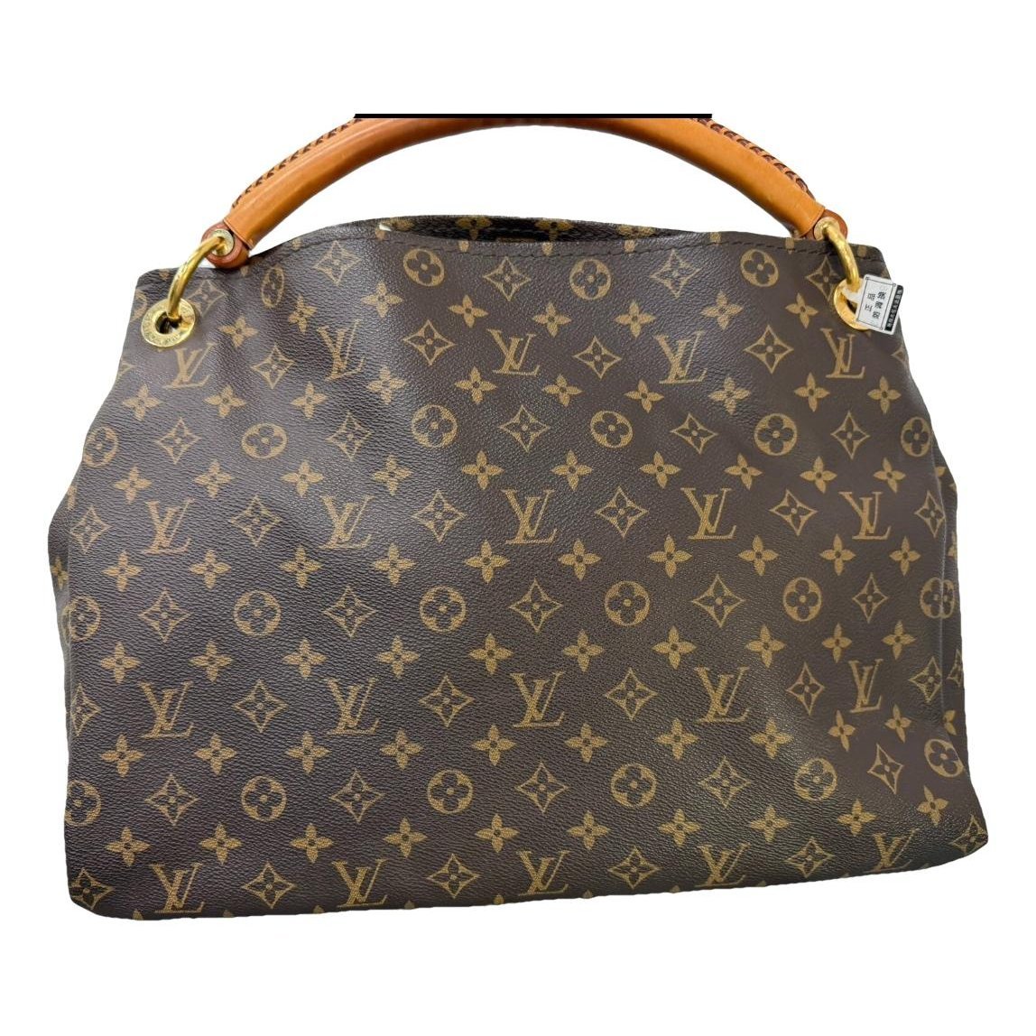 Artsy leather handbag