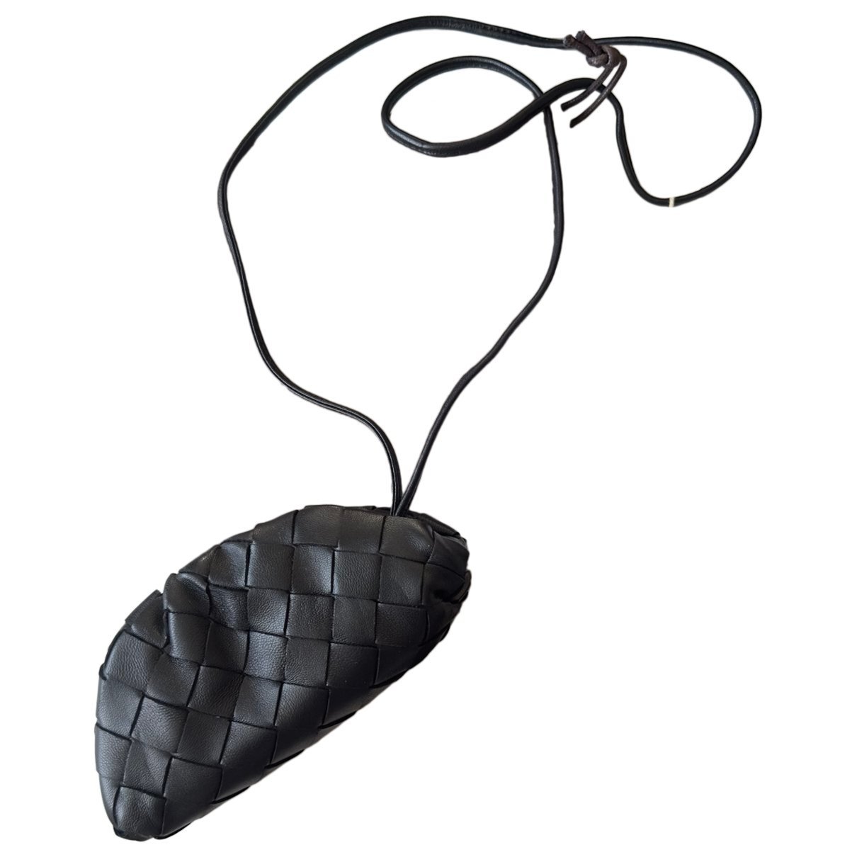 Pouch leather clutch bag