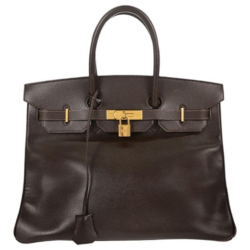 Hermes Birkin 35 Handbag Courchevel Leather