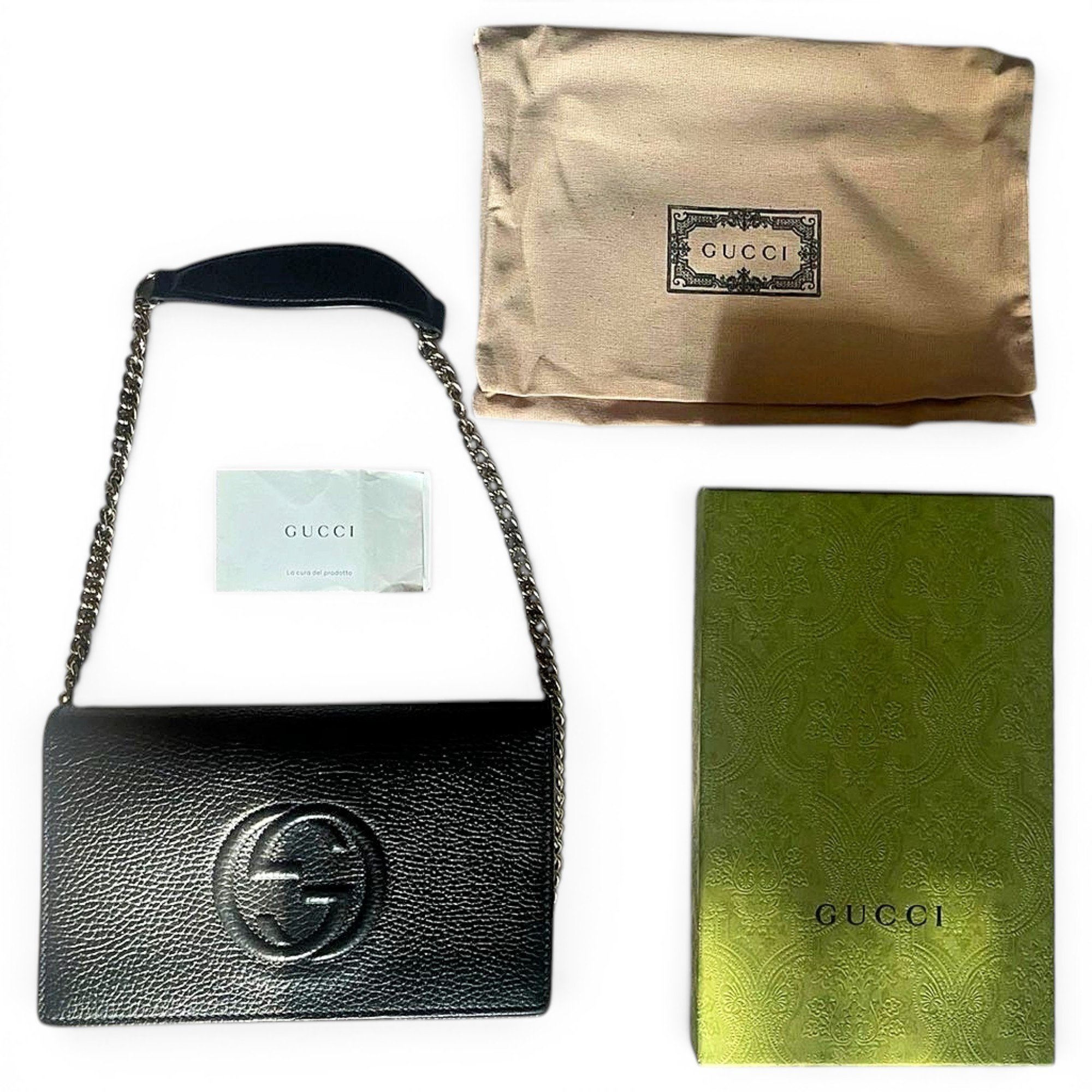 Soho leather clutch bag