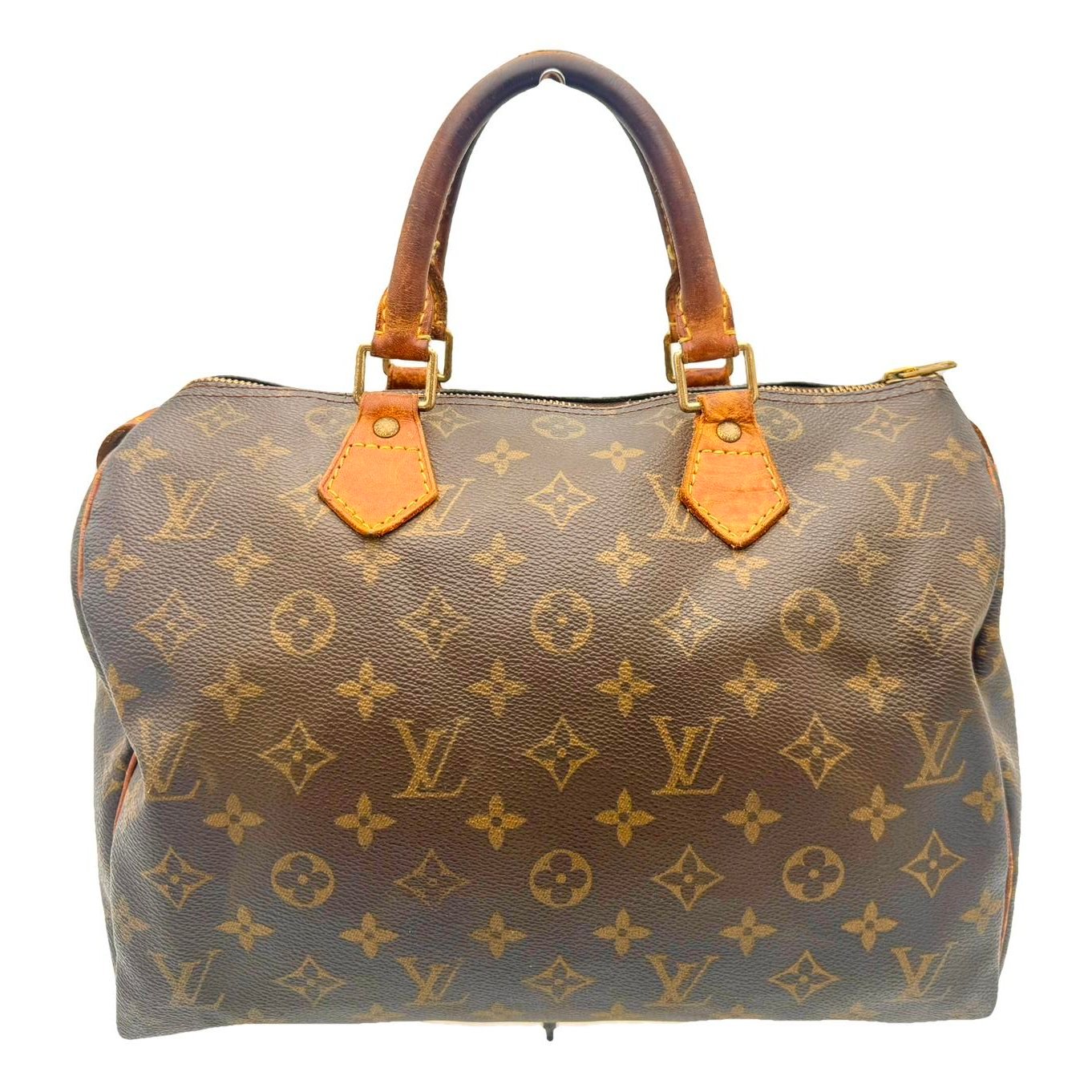 Speedy leather handbag