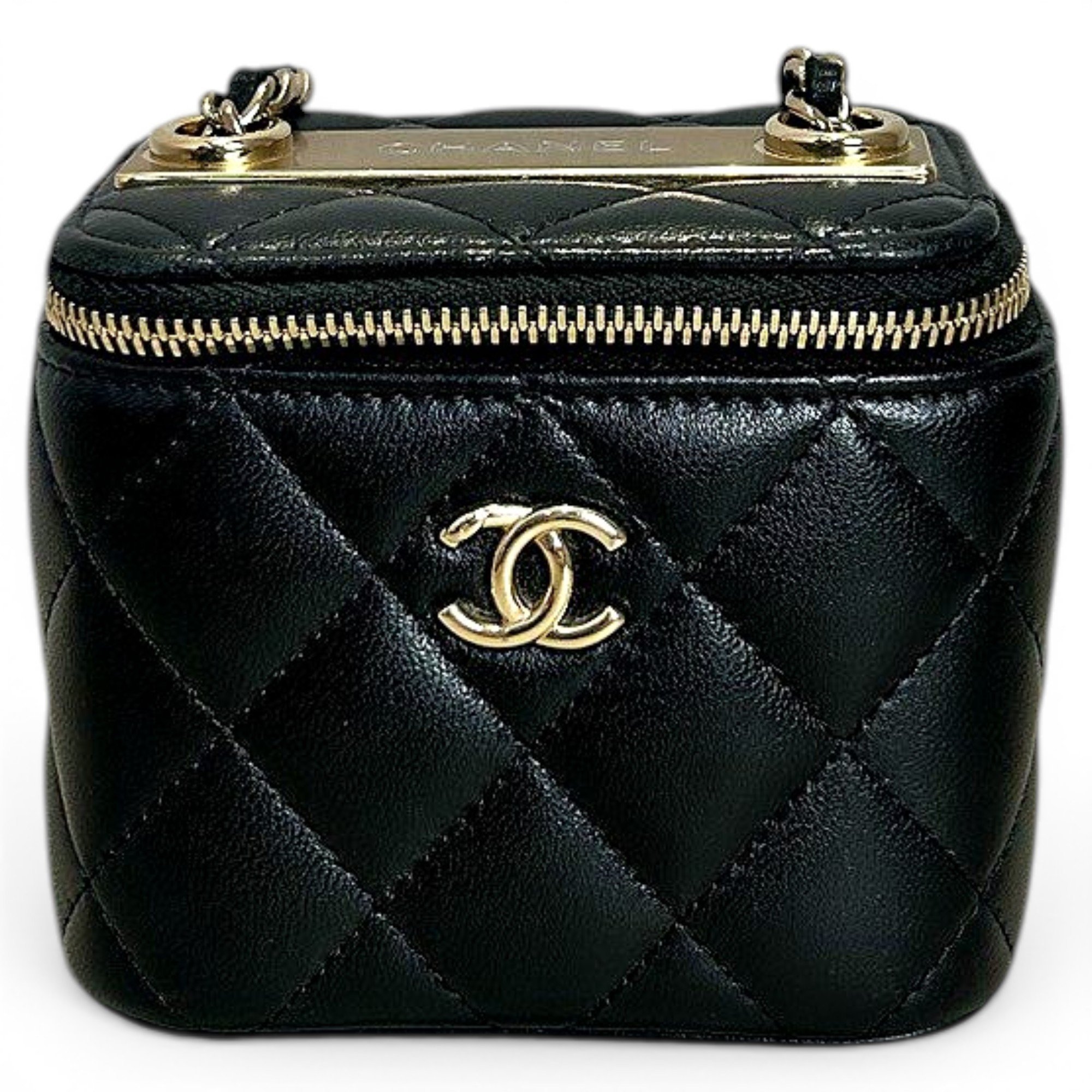 Trendy CC Vanity leather handbag