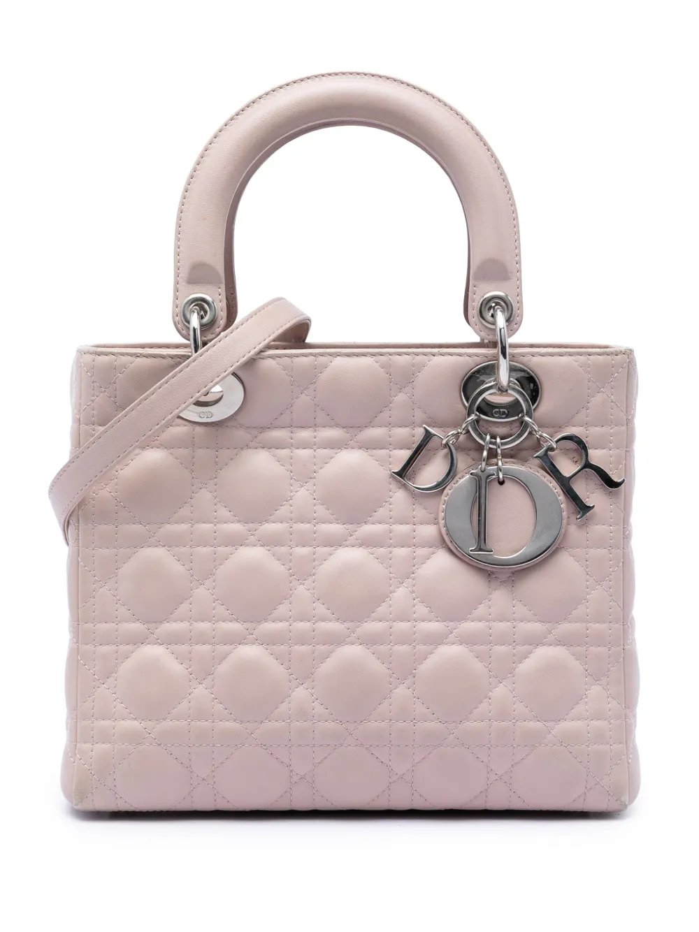 2012 Medium Lambskin Cannage Lady Dior satchel