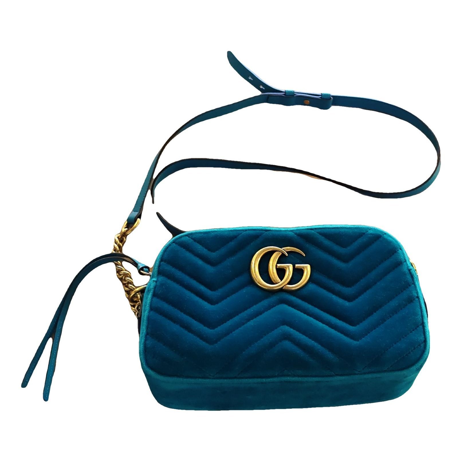 GG Marmont velvet crossbody bag