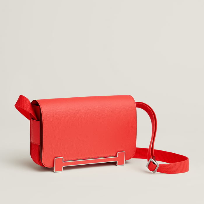 로즈 텍사스 Hermès Geta 슬림 백