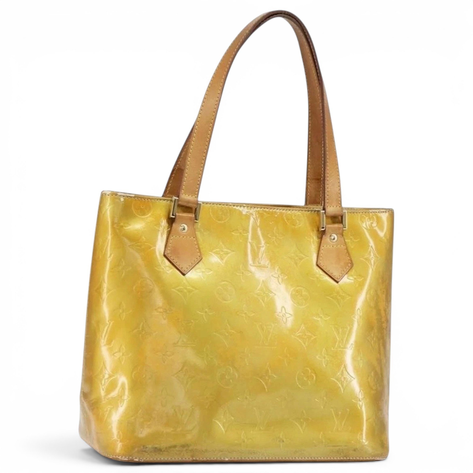 Patent leather handbag