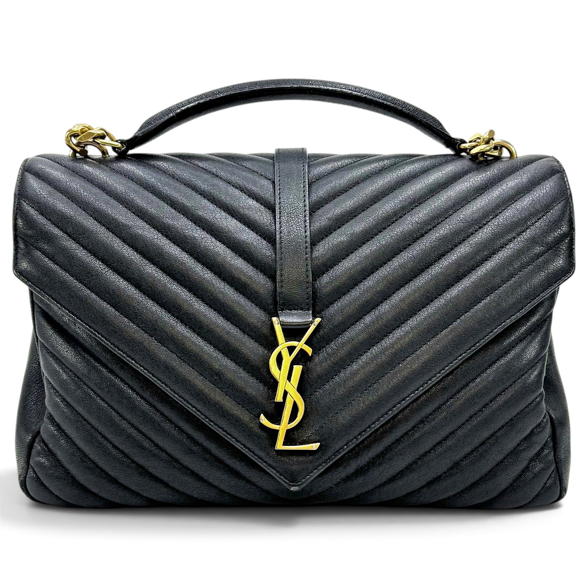 Collége monogramme leather handbag