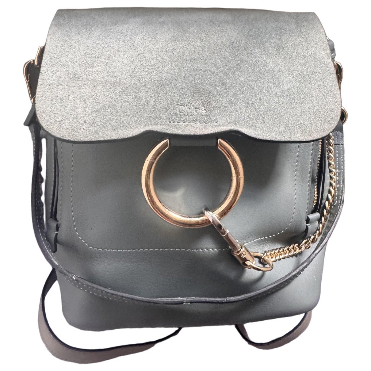 Leather backpack