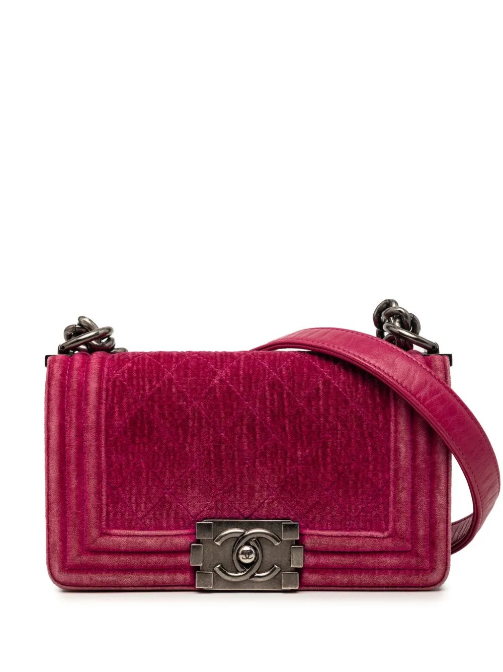 2012-2013 Small Quilted Velvet Boy Flap crossbody bag