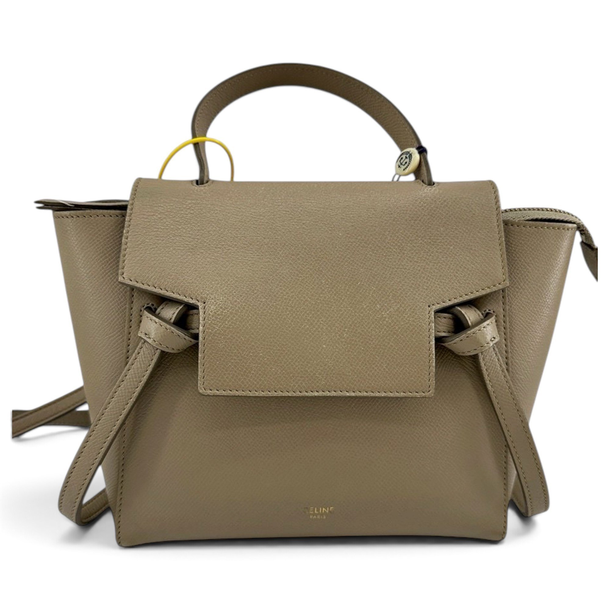 Belt leather handbag