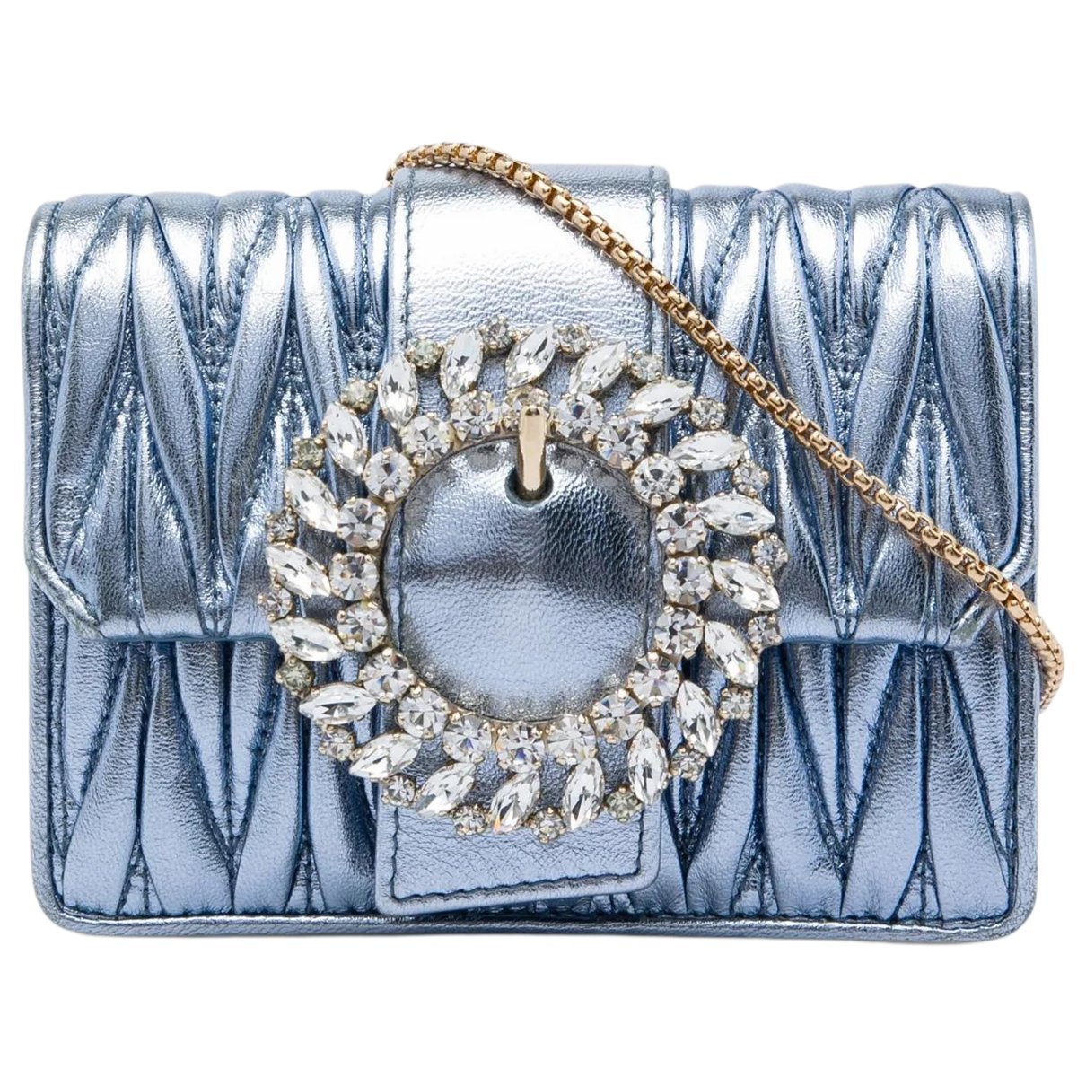 Matelassé leather crossbody bag