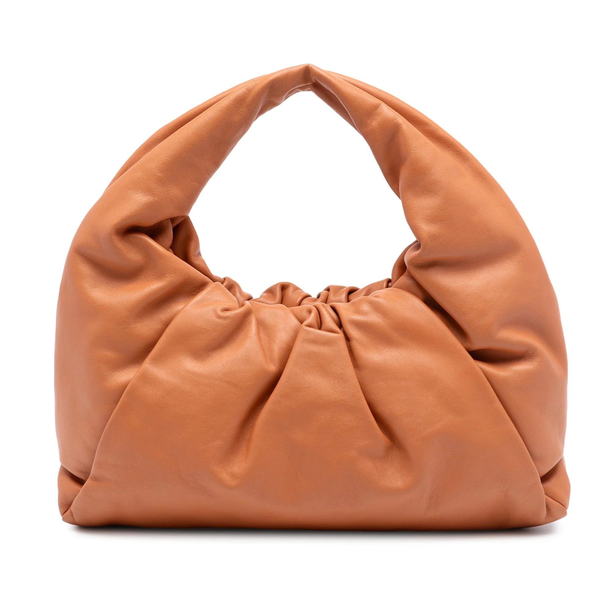 Pouch leather handbag