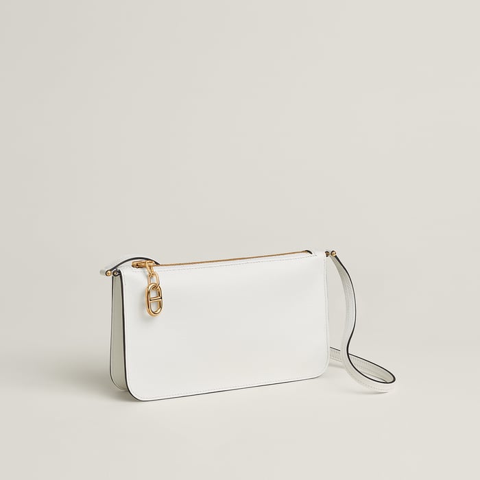 New White Zipengo Chaine d'Ancre to Go Pouch