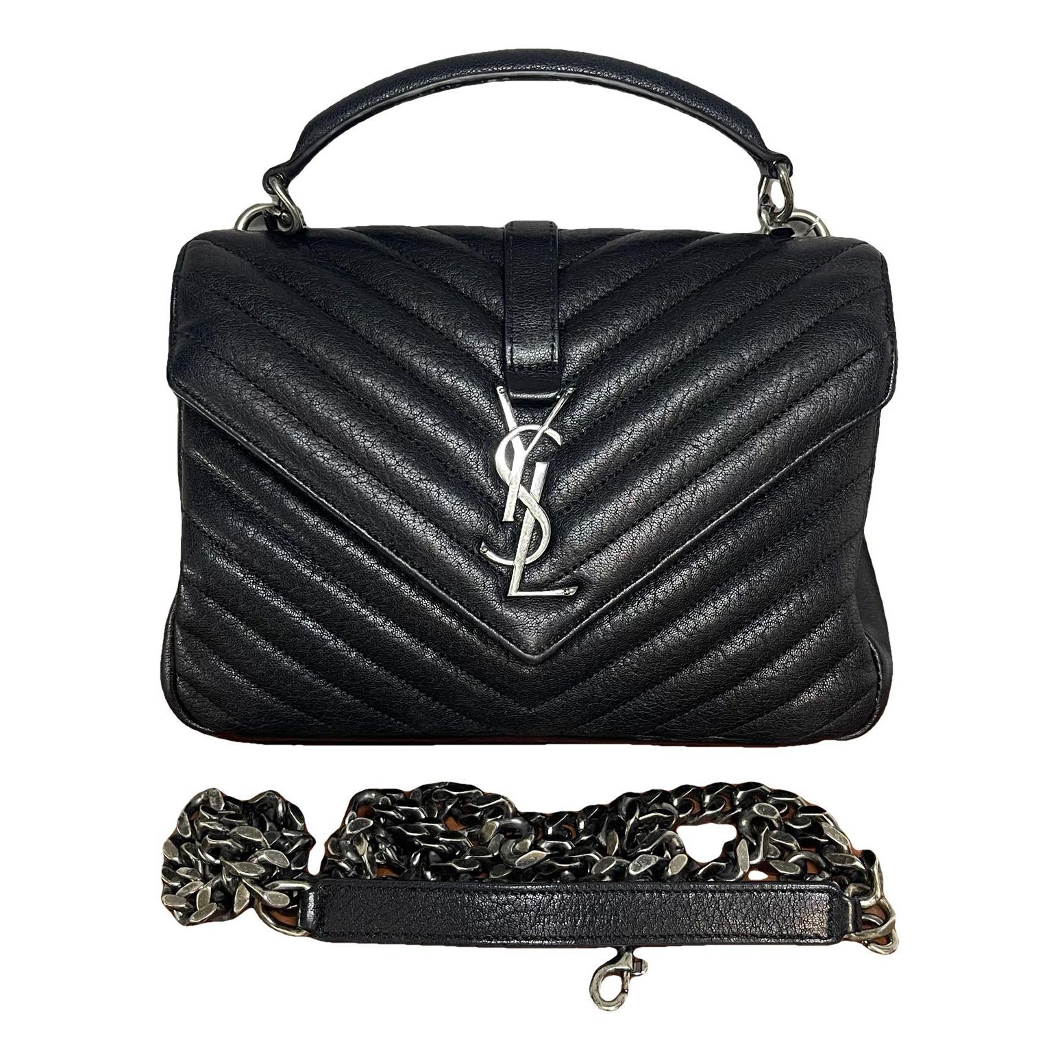 Collége monogramme leather handbag