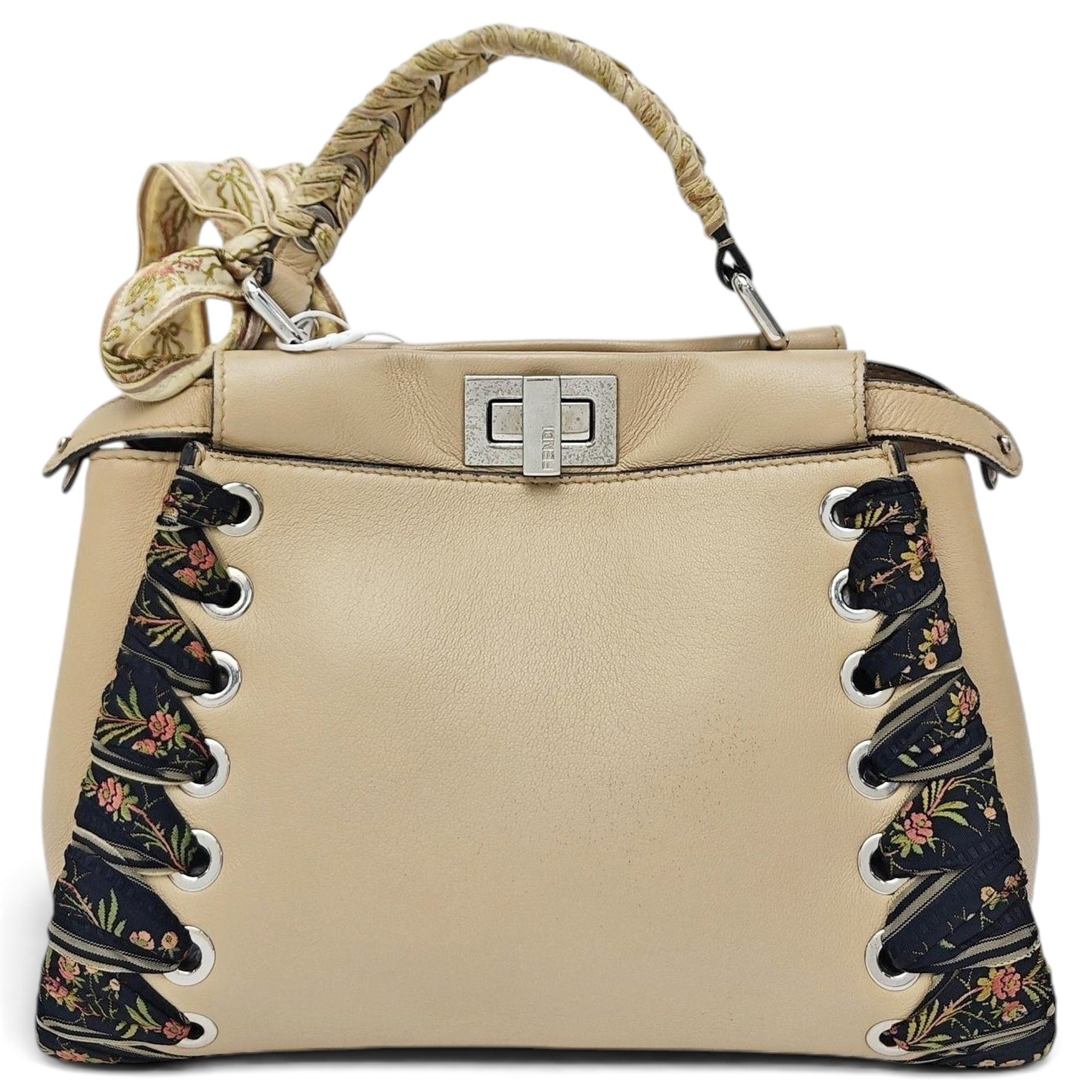 Peekaboo leather handbag