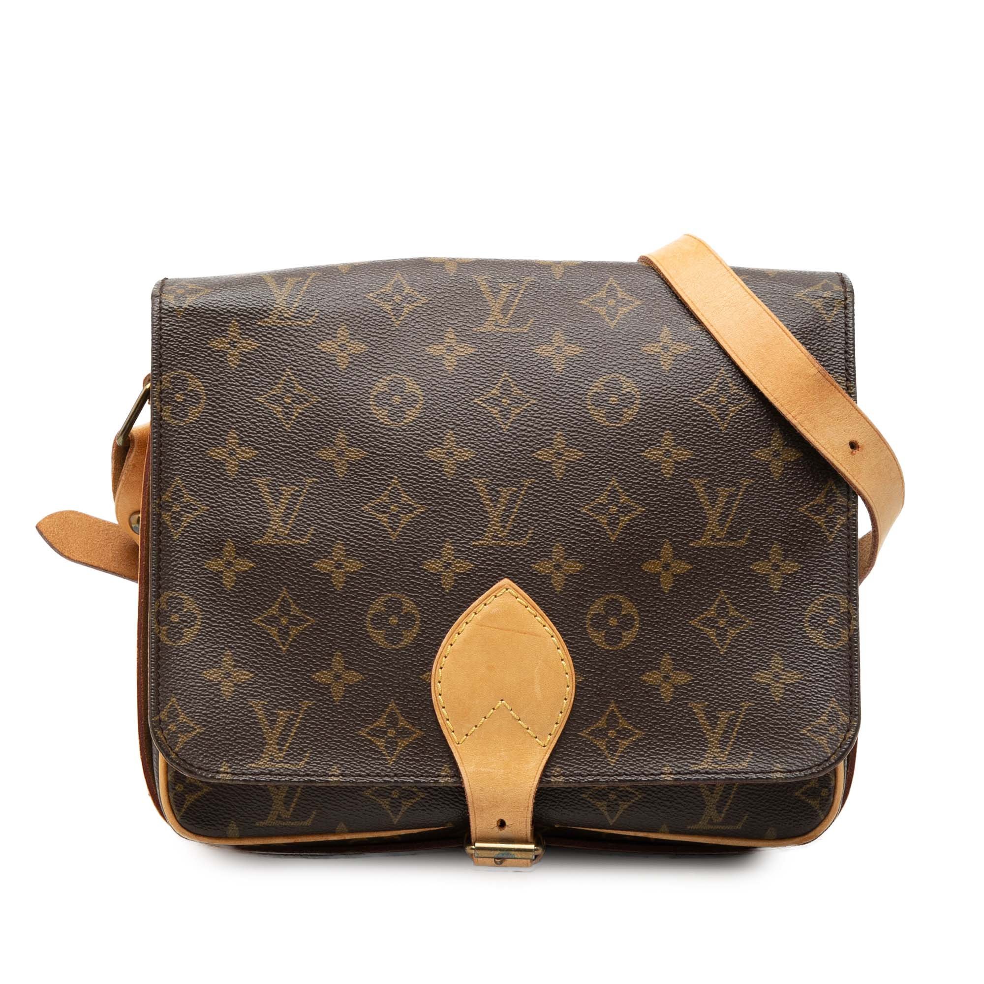 Cartouchière leather crossbody bag
