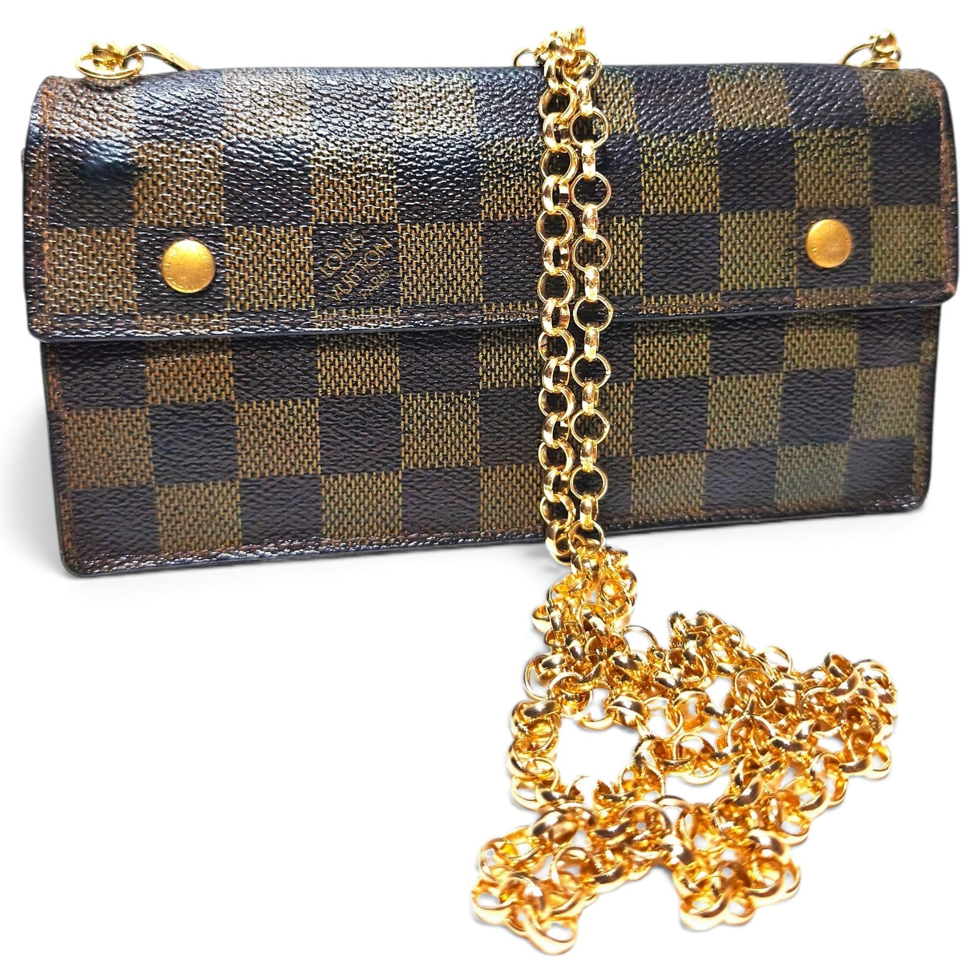 Leather clutch bag