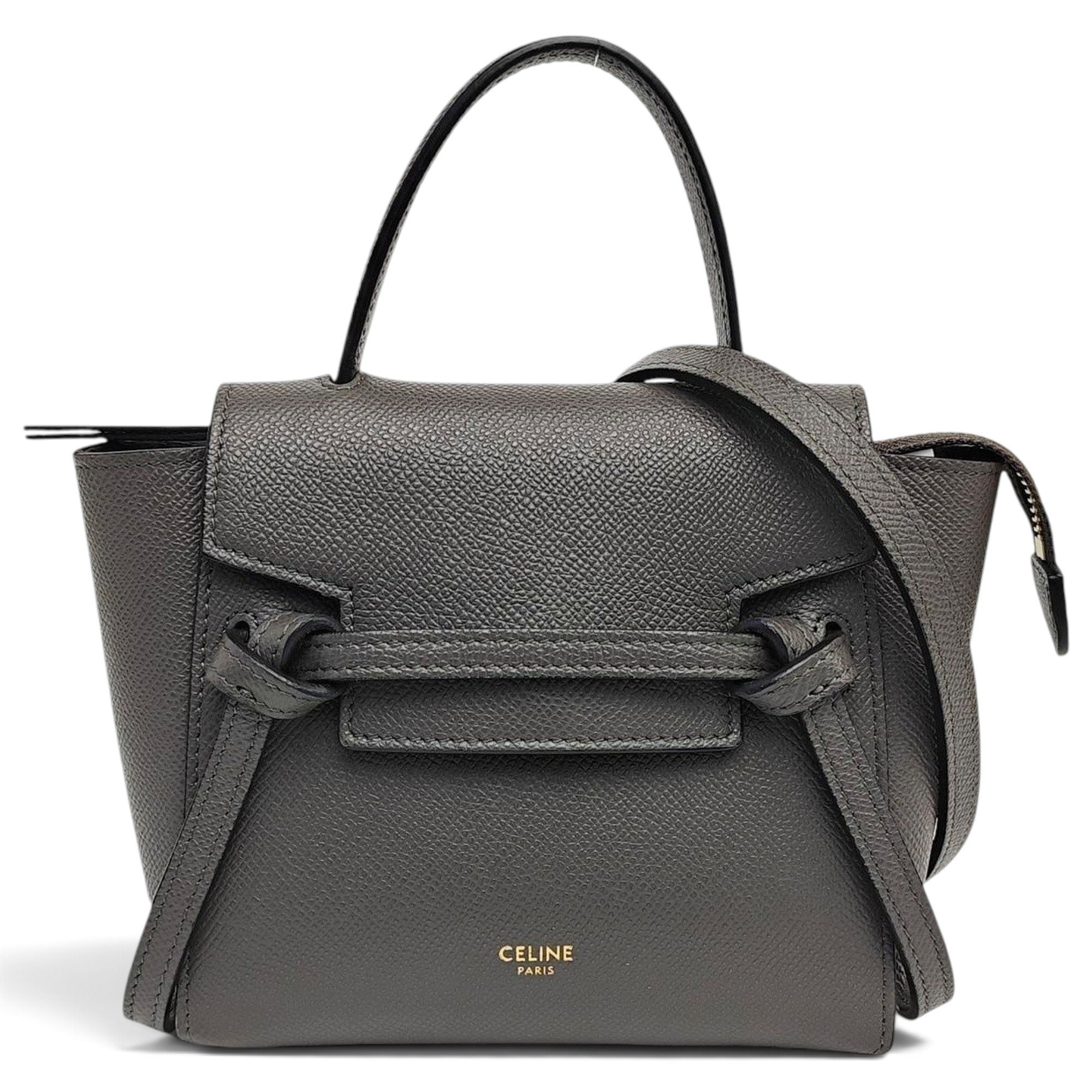 Belt leather handbag