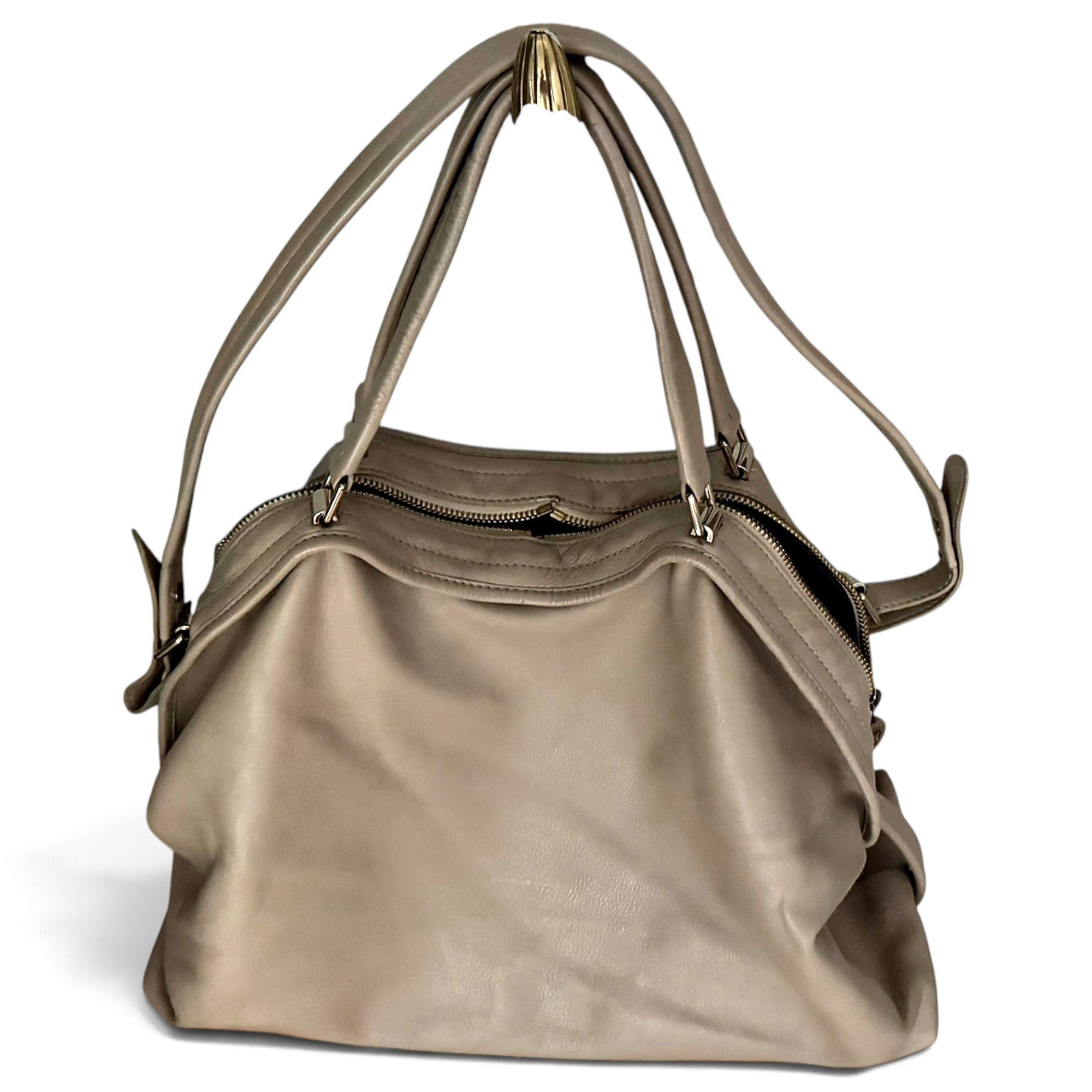 Leather tote