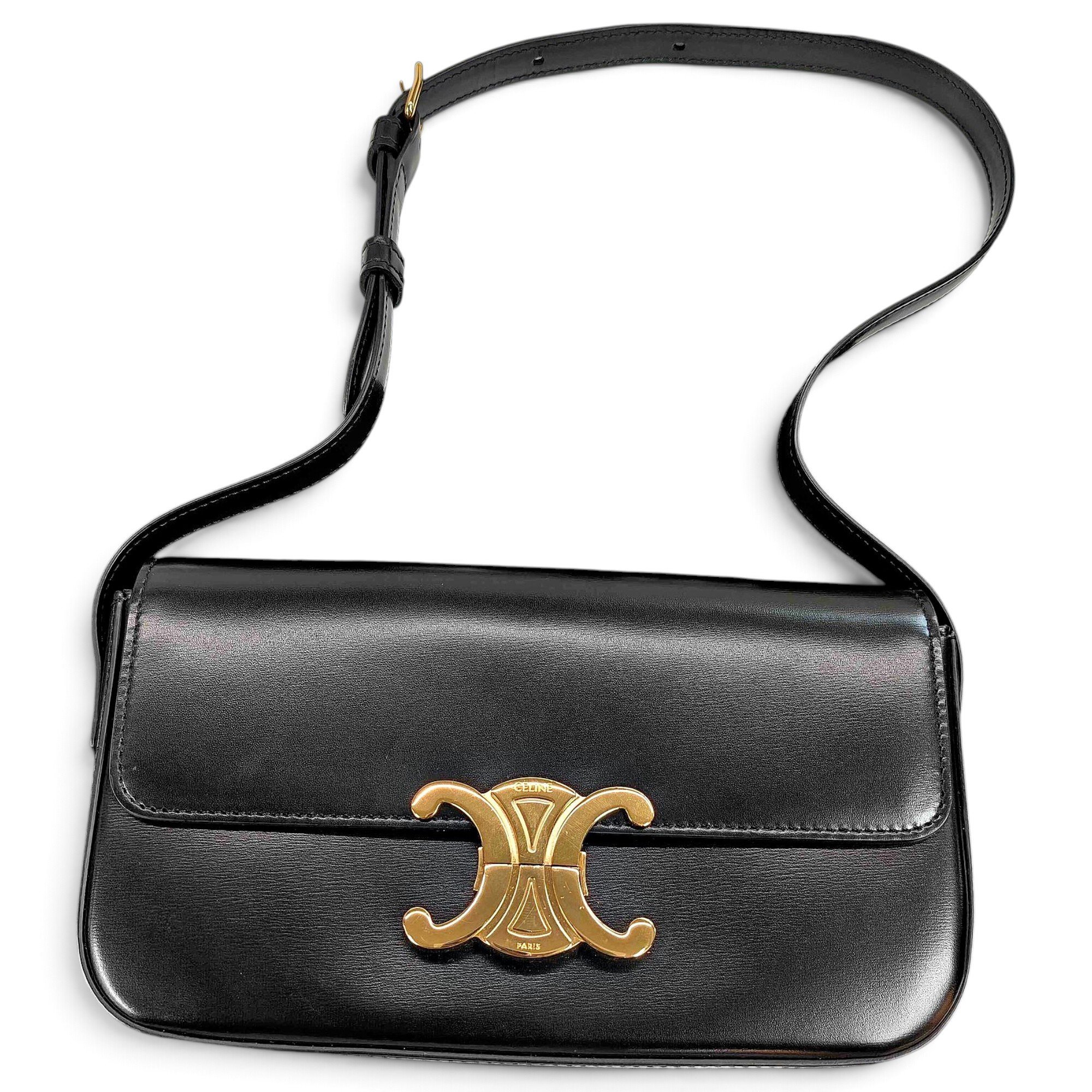 Triomphe Long leather handbag