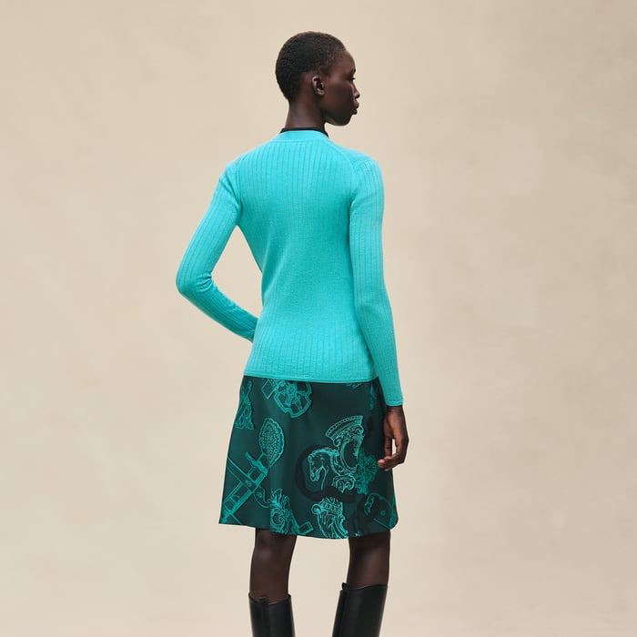 Vert Menthe Long-sleeve Cardigan