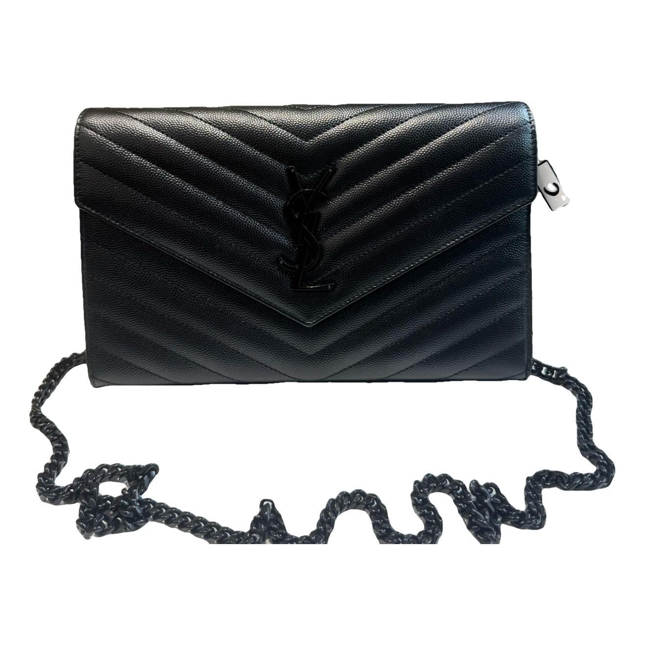 Portefeuille enveloppe leather handbag