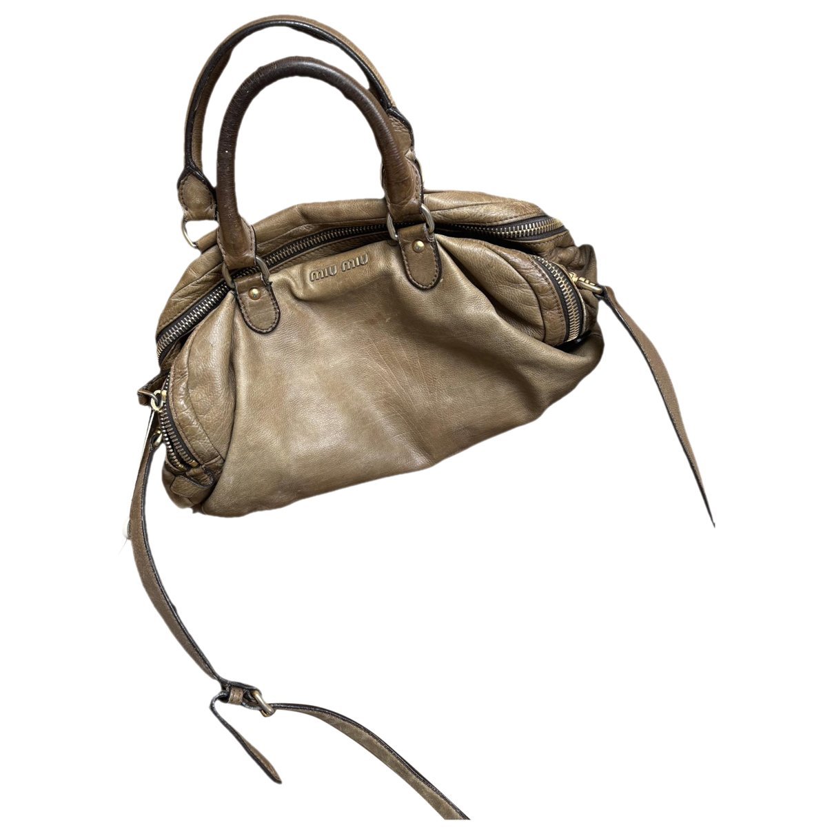 Bow bag leather handbag